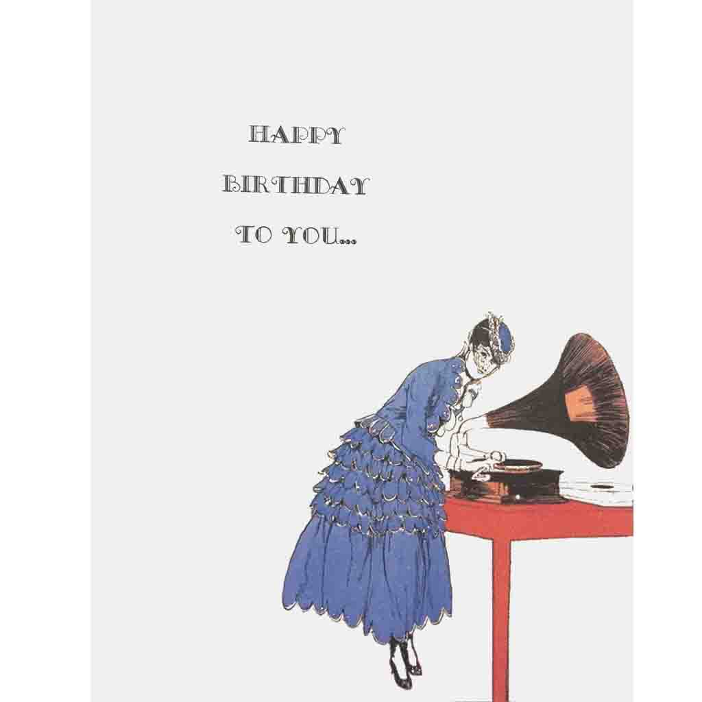 Victrola Birthday Card