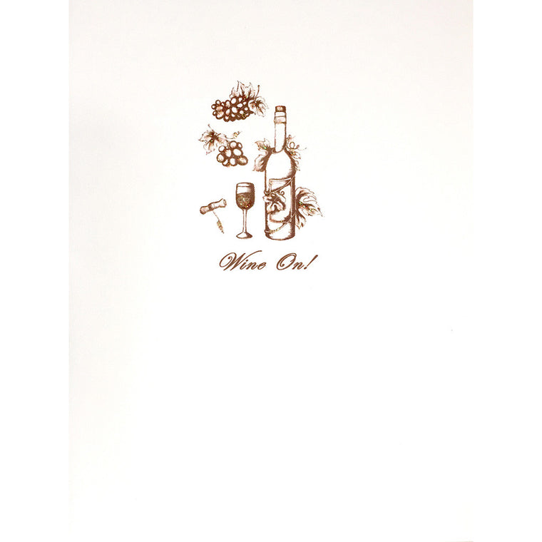 Greeting Card Wine On! - Lumia Designs