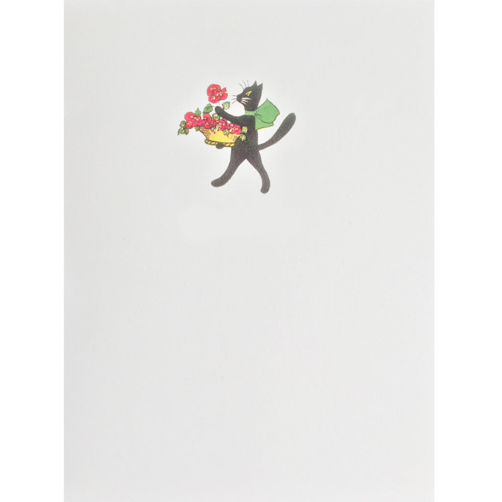 Cat with Roses Everyday Card
