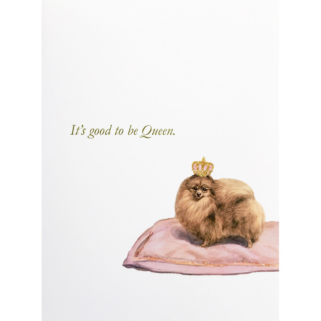Greeting Card Dog Queen - Lumia Designs