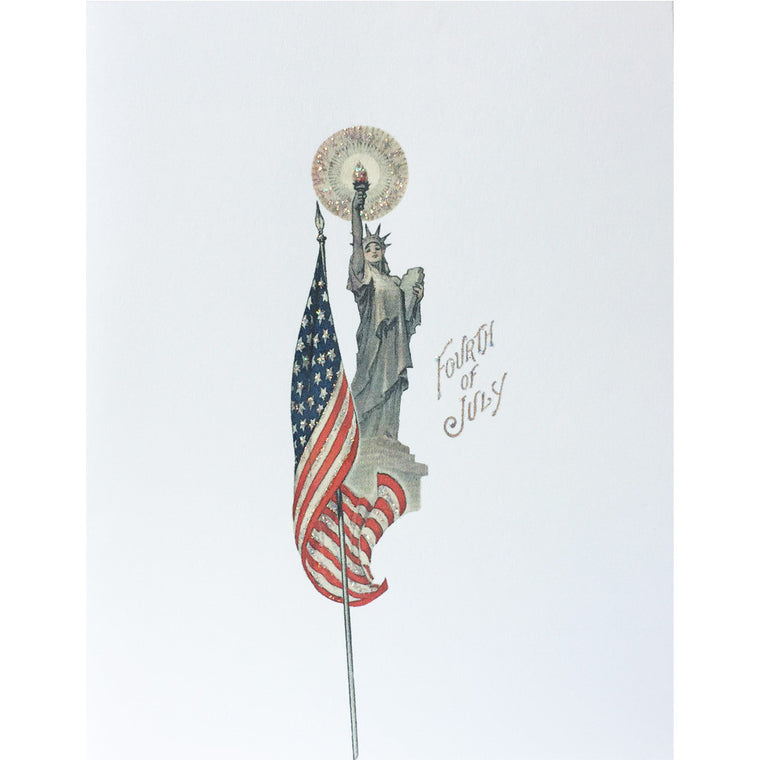 Greeting Card Lady Liberty July 4th - Lumia Designs