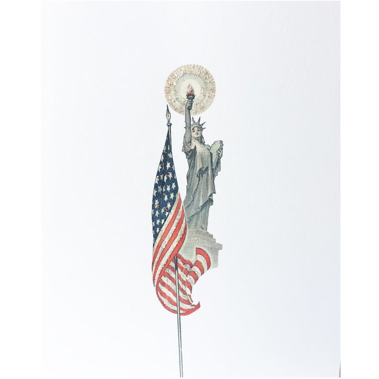 Greeting Card Lady Liberty - Lumia Designs