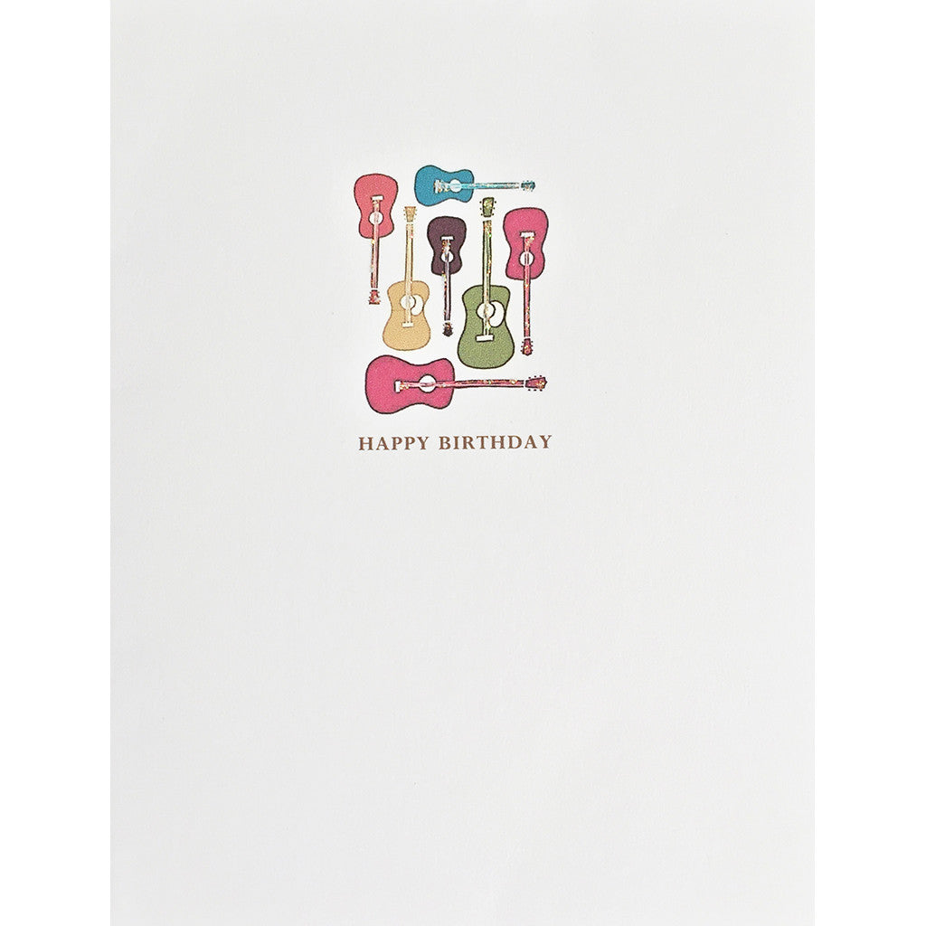Greeting Card Guitars Birthday - Lumia Designs