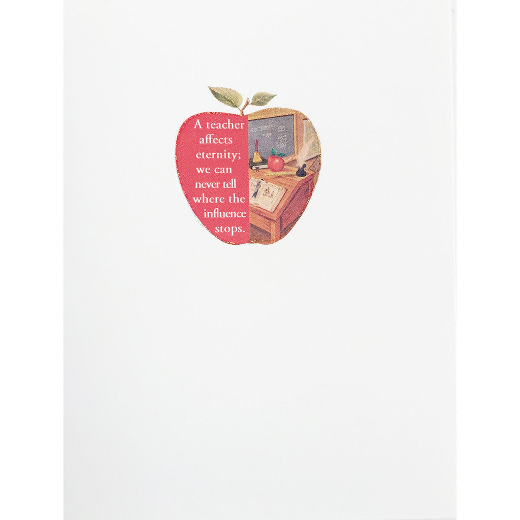 Greeting Card Teachers Apple - Lumia Designs