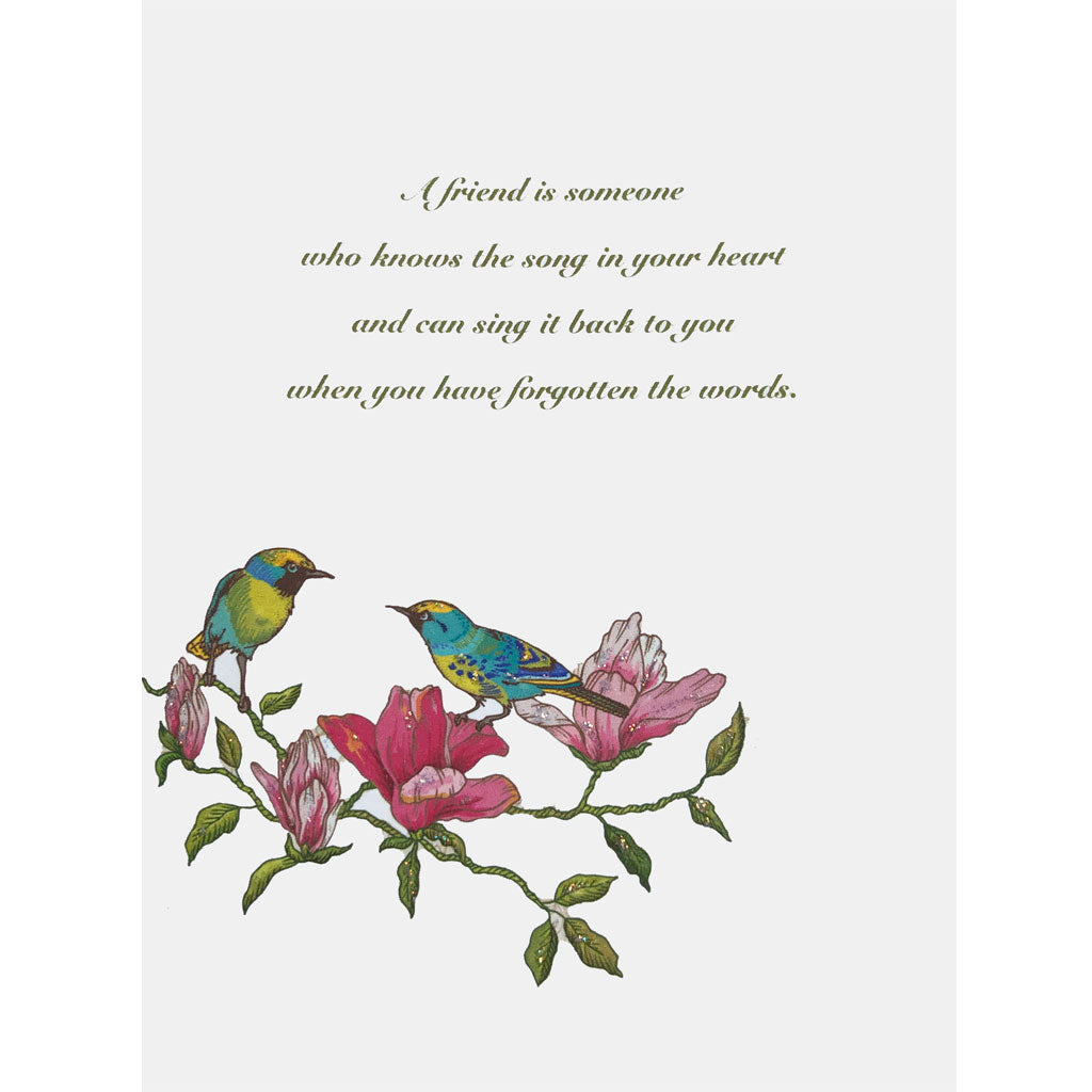 Bird Song Friendship Card