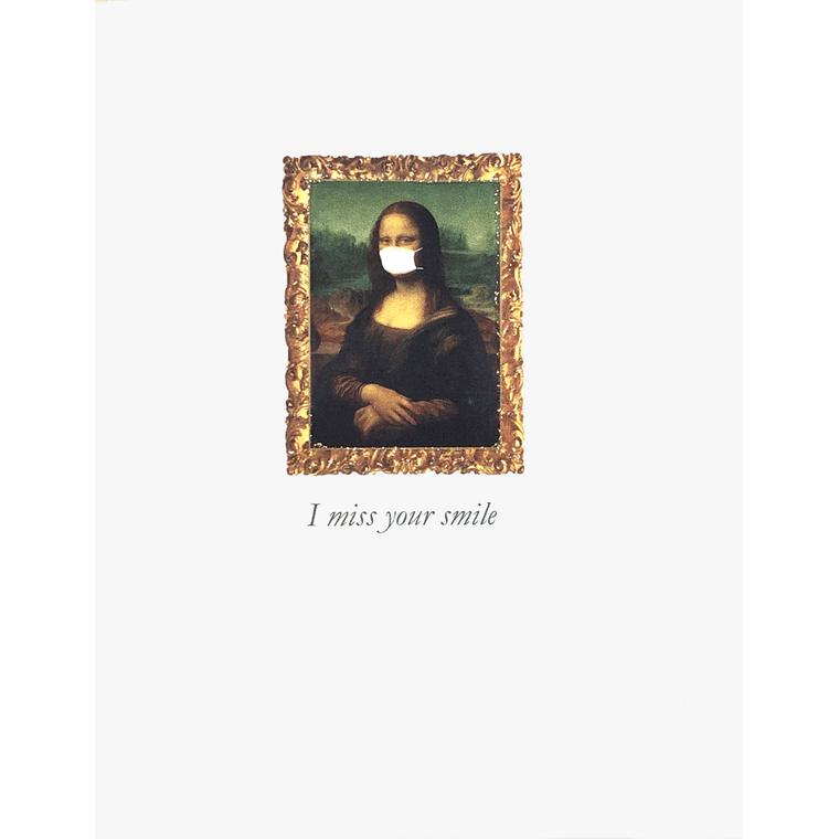 Mona Lisa Masked Card