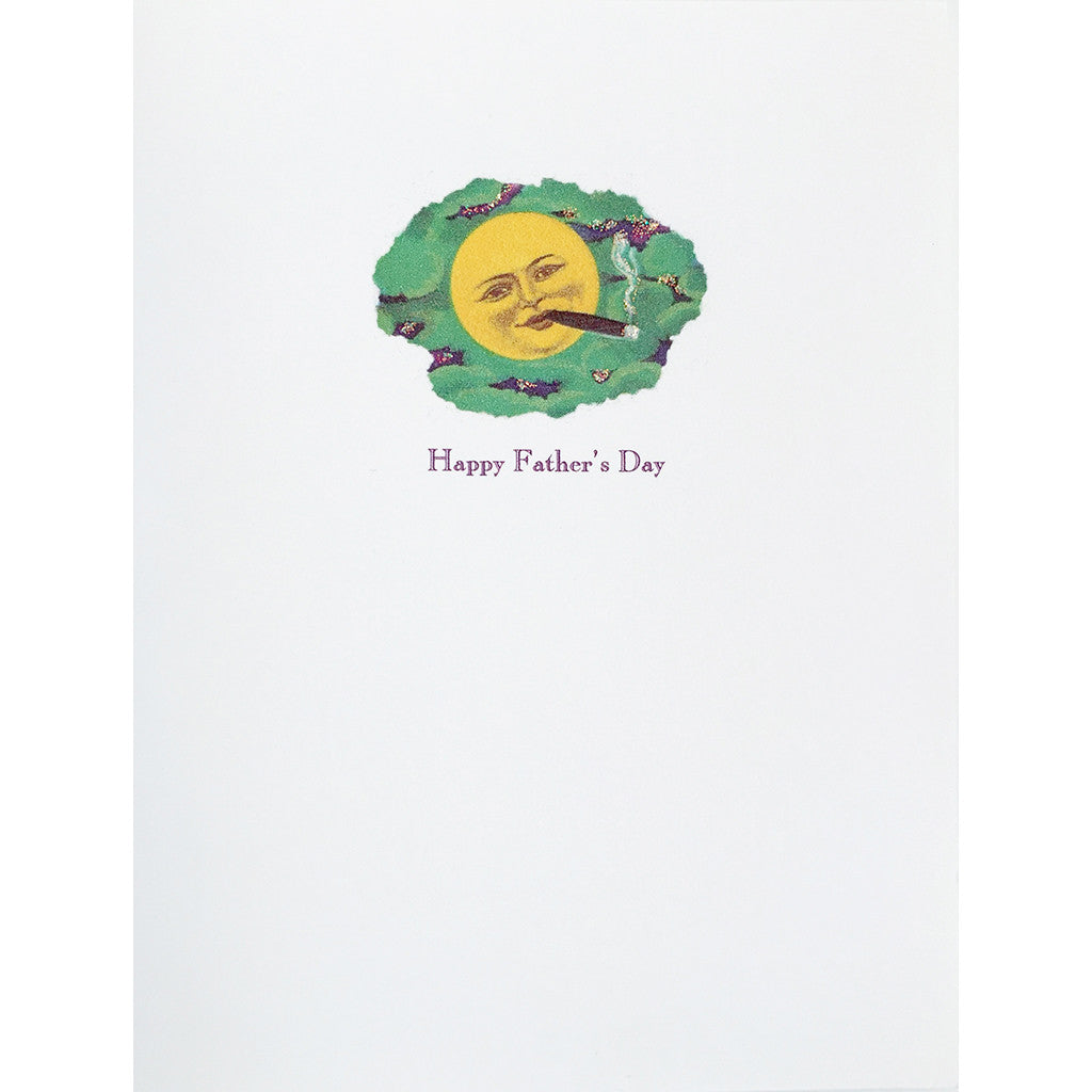 Greeting Card Cigar Moon Father's Day - Lumia Designs