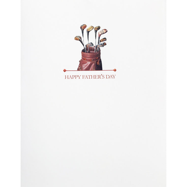 Greeting Card Golf Bag Father's Day - Lumia Designs
