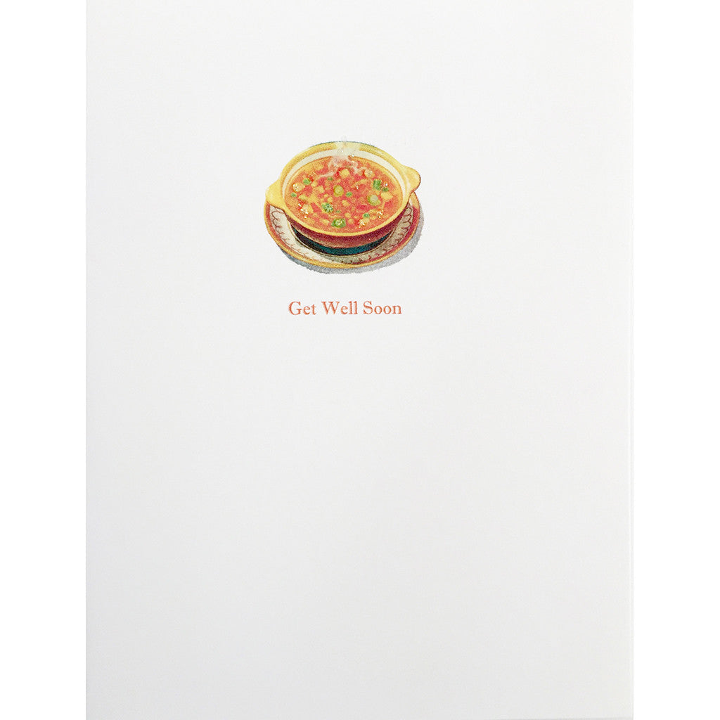 Greeting Card Get Well Soup Bowl - Lumia Designs