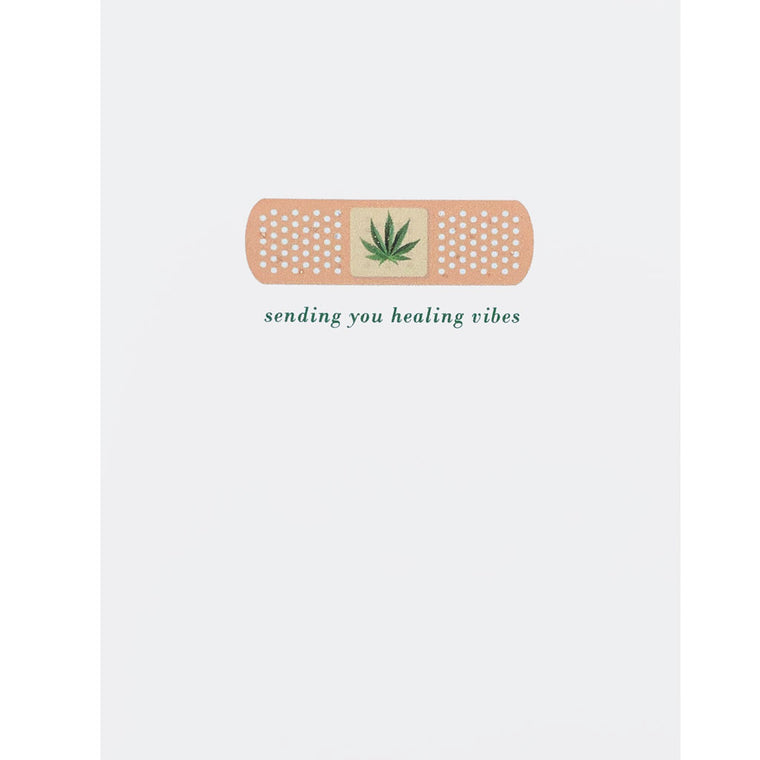 Band-aid Healing Vibes Cannabis Card
