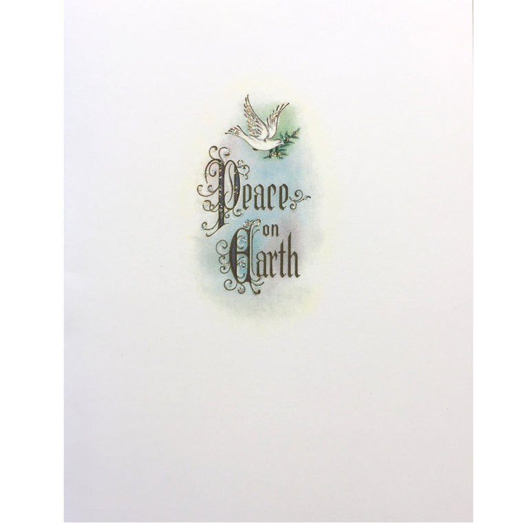 Peace on Earth Dove Holiday Card