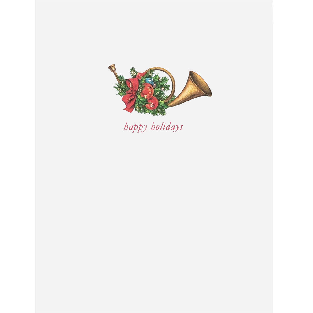 French Horn Holiday Card