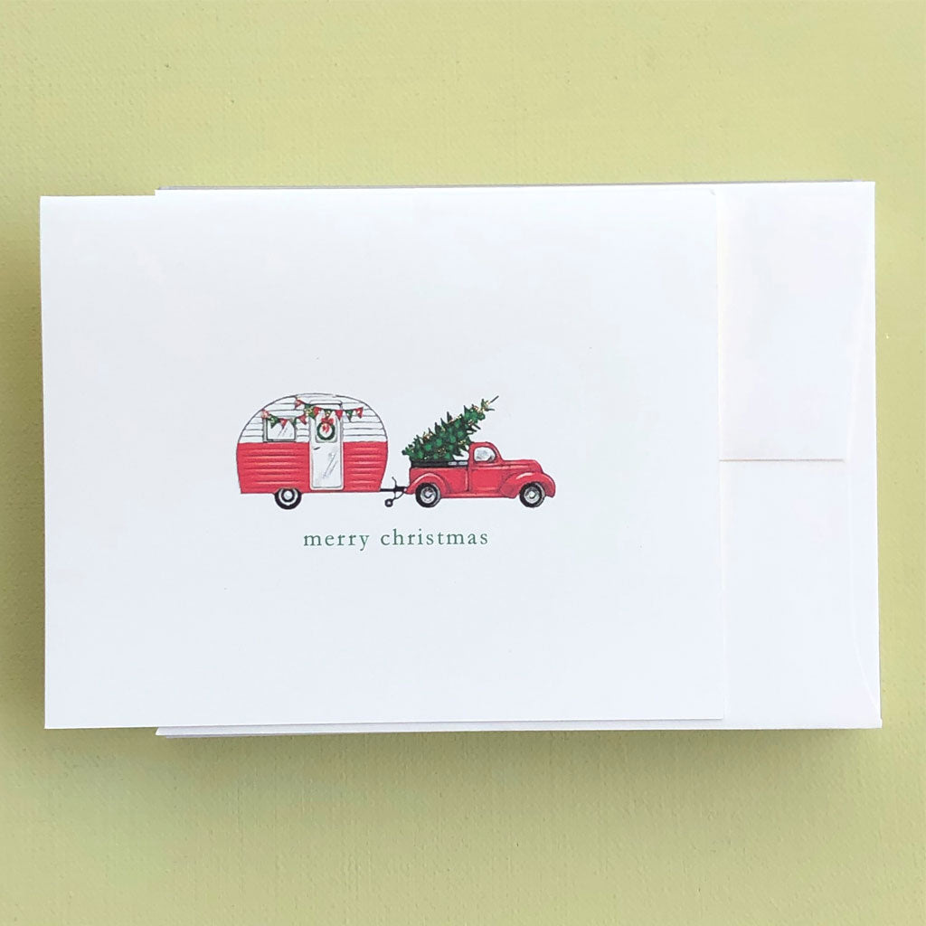Camper Christmas Boxed Note Cards