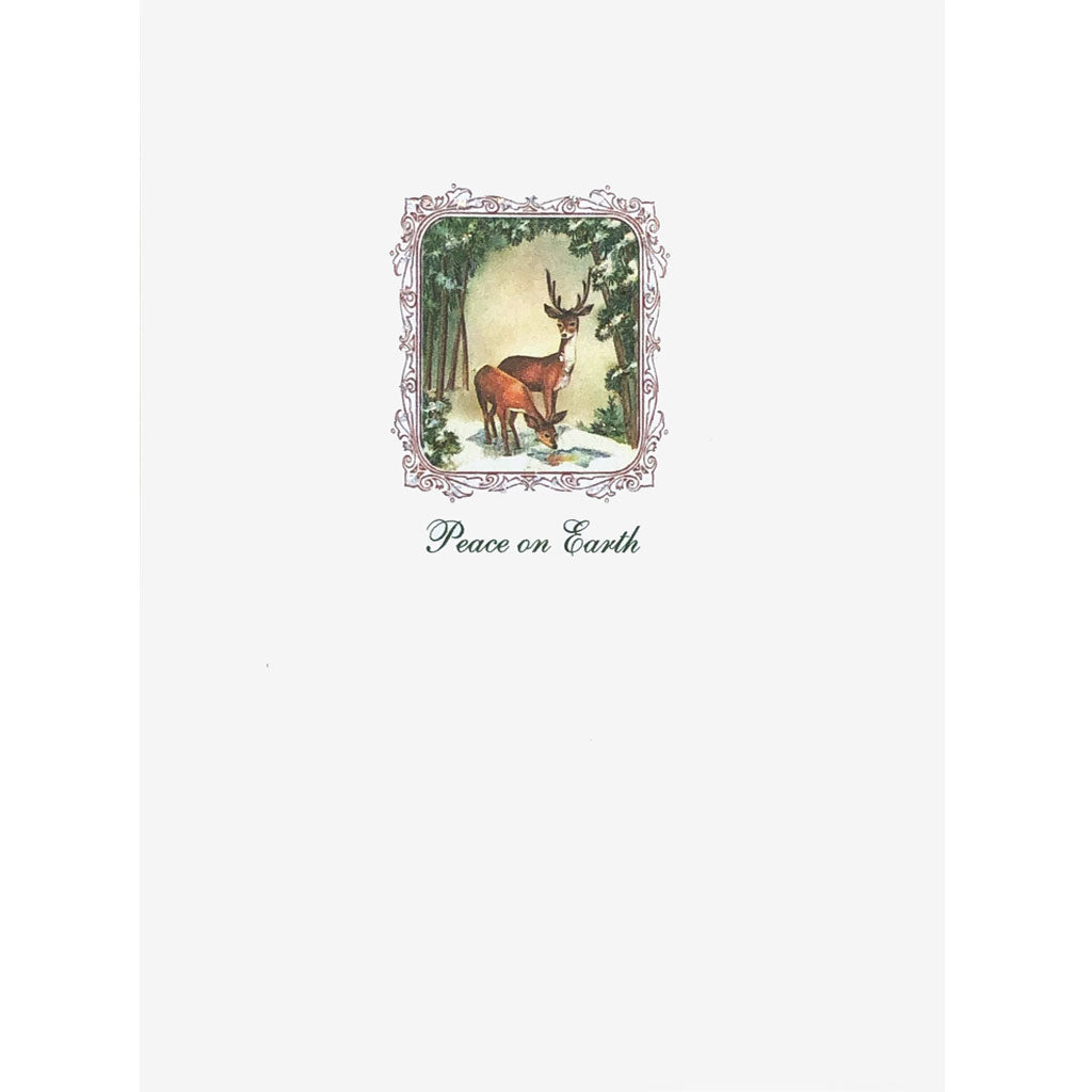 Buck & Doe Peace on Earth Card