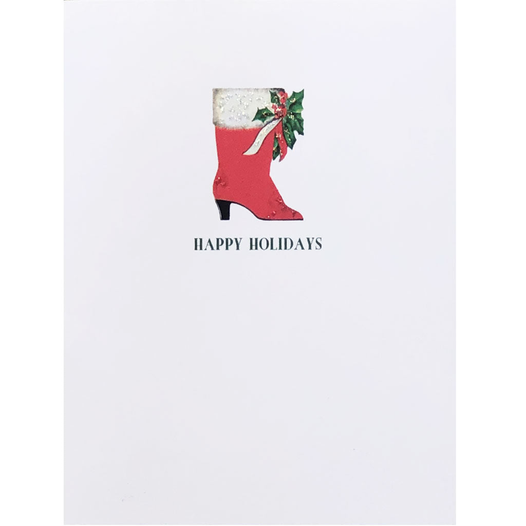 Red Boot Holiday Card