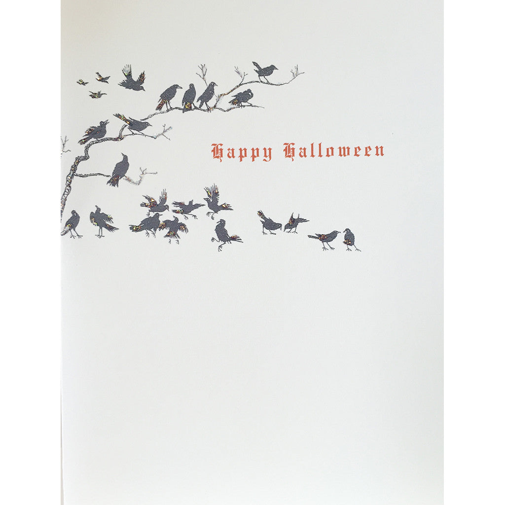 Greeting Card Crows Halloween - Lumia Designs