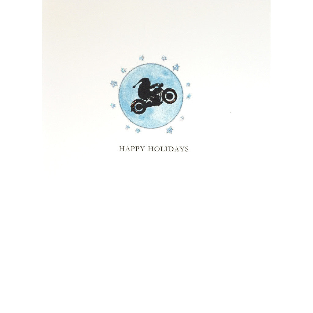 Greeting Card Motorcycle Santa - Lumia Designs