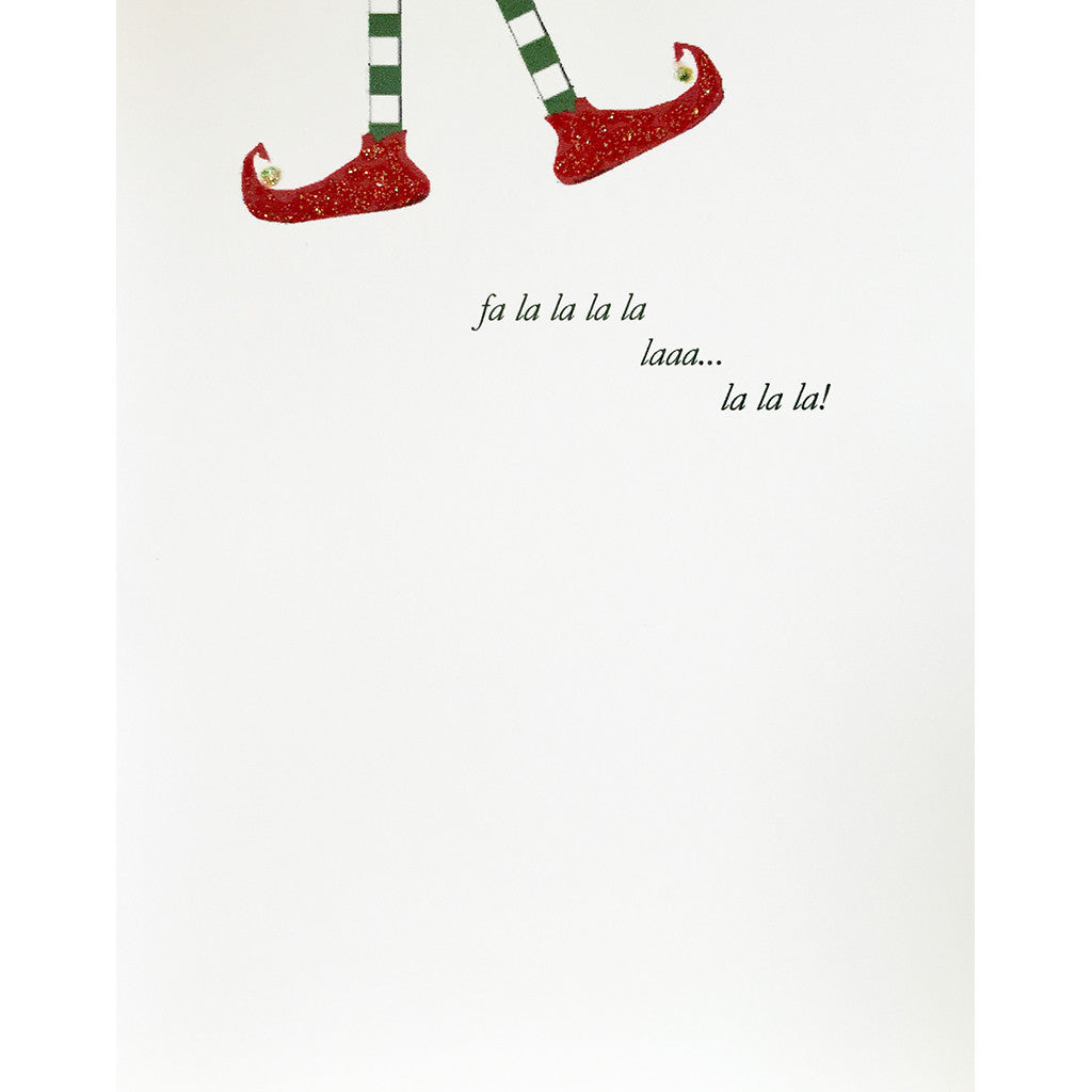Greeting Card Elf Feet - Lumia Designs