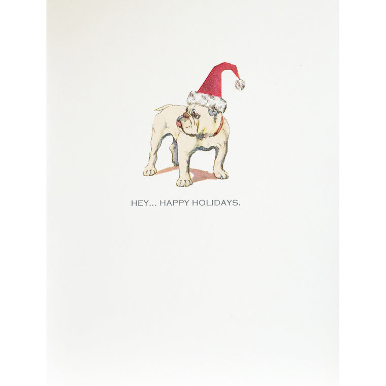 Bull Dog Santa Hat Card Lumia Designs
