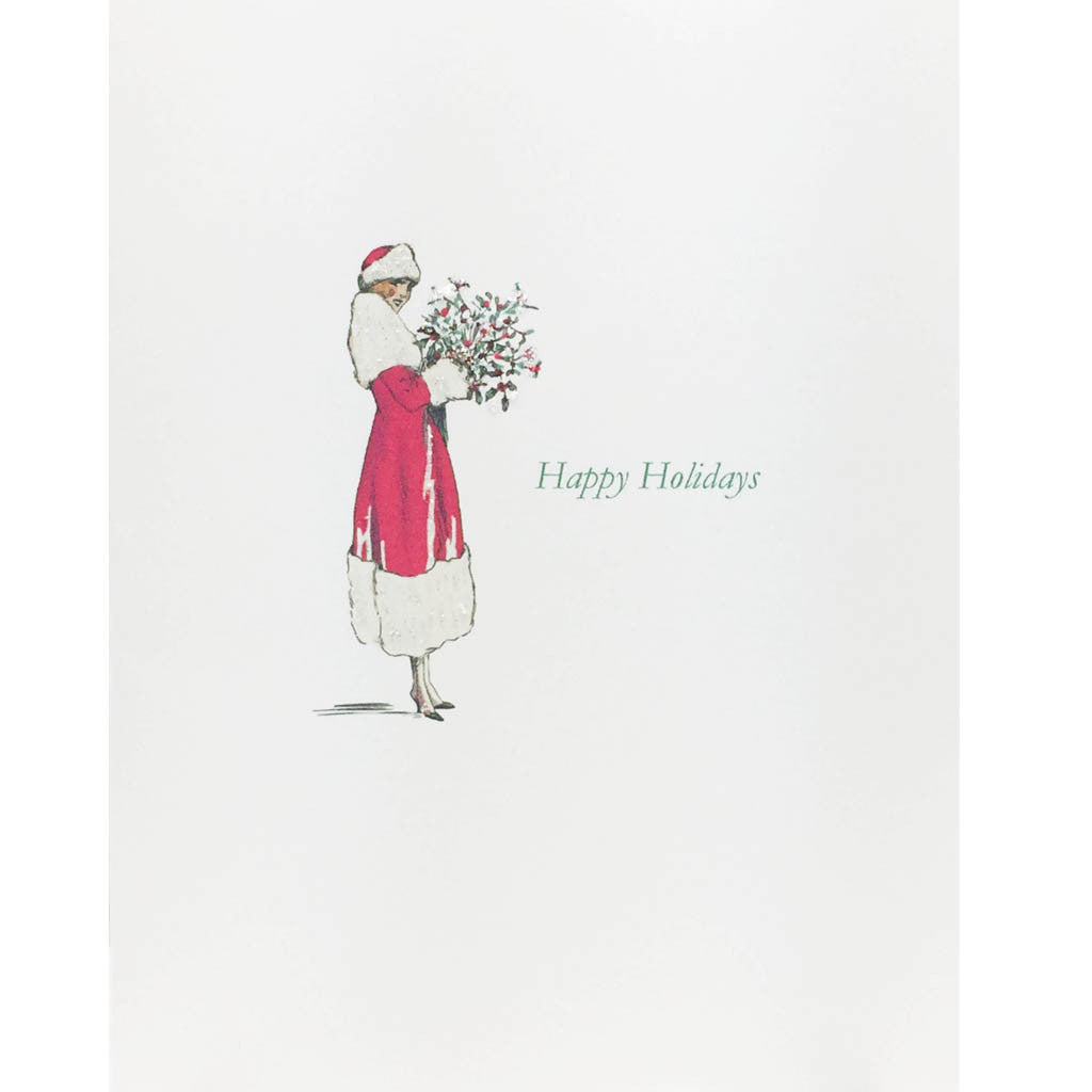 Lady Holly Bouquet Holiday Card