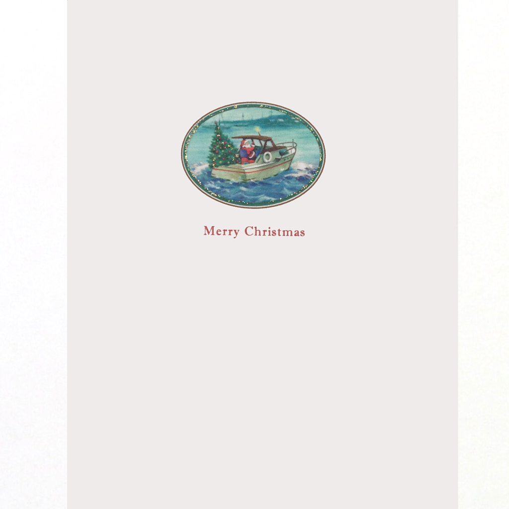 Nautical Santa Christmas Card