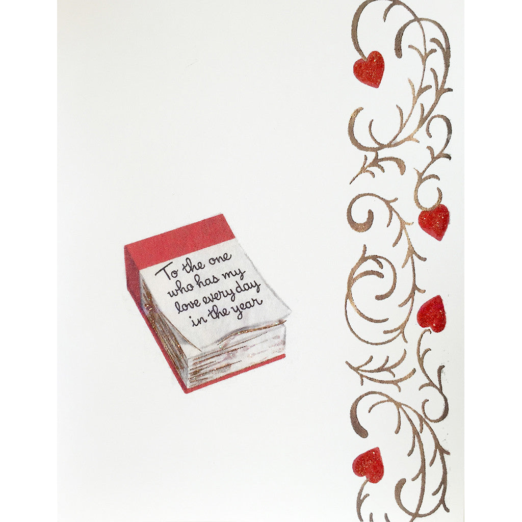 Greeting Card Love Calendar - Lumia Designs