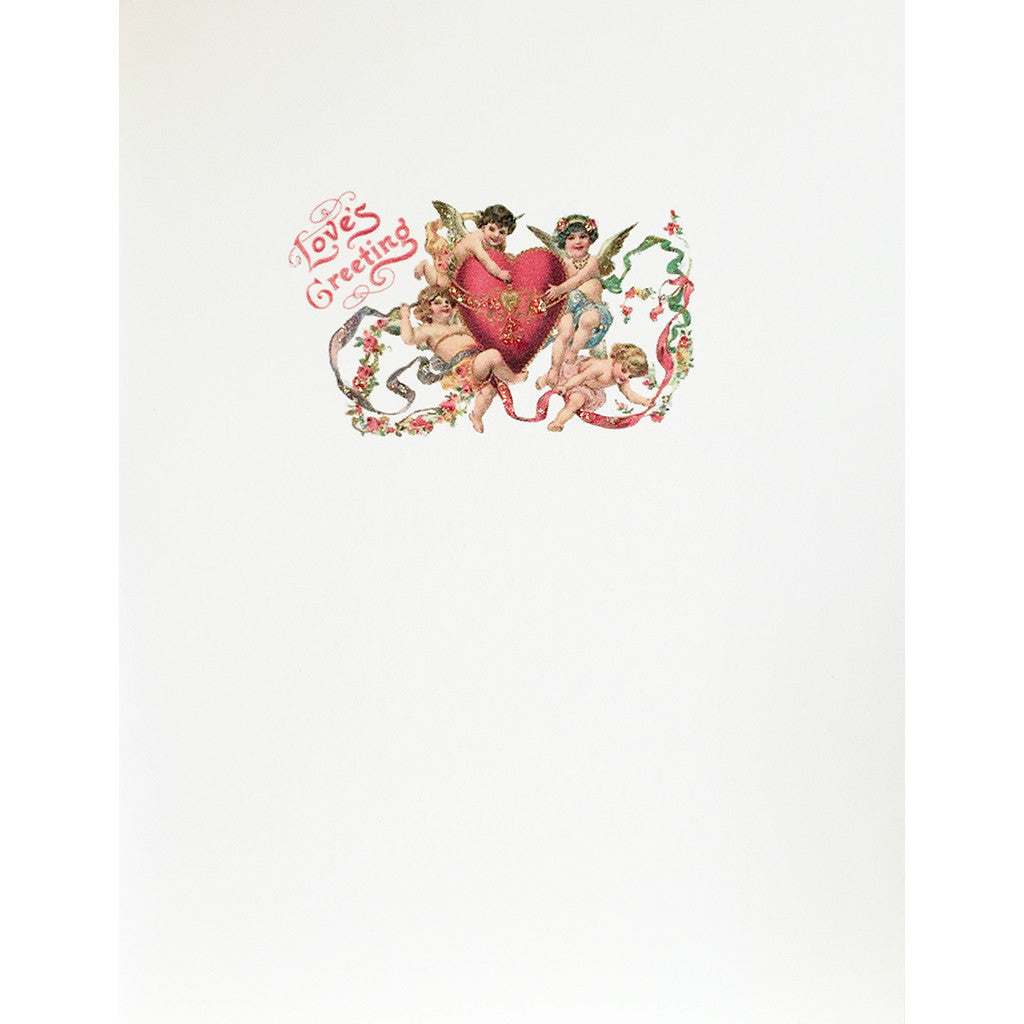 Greeting Card CHV-06W Love's Greeting Cherubs - Lumia Designs