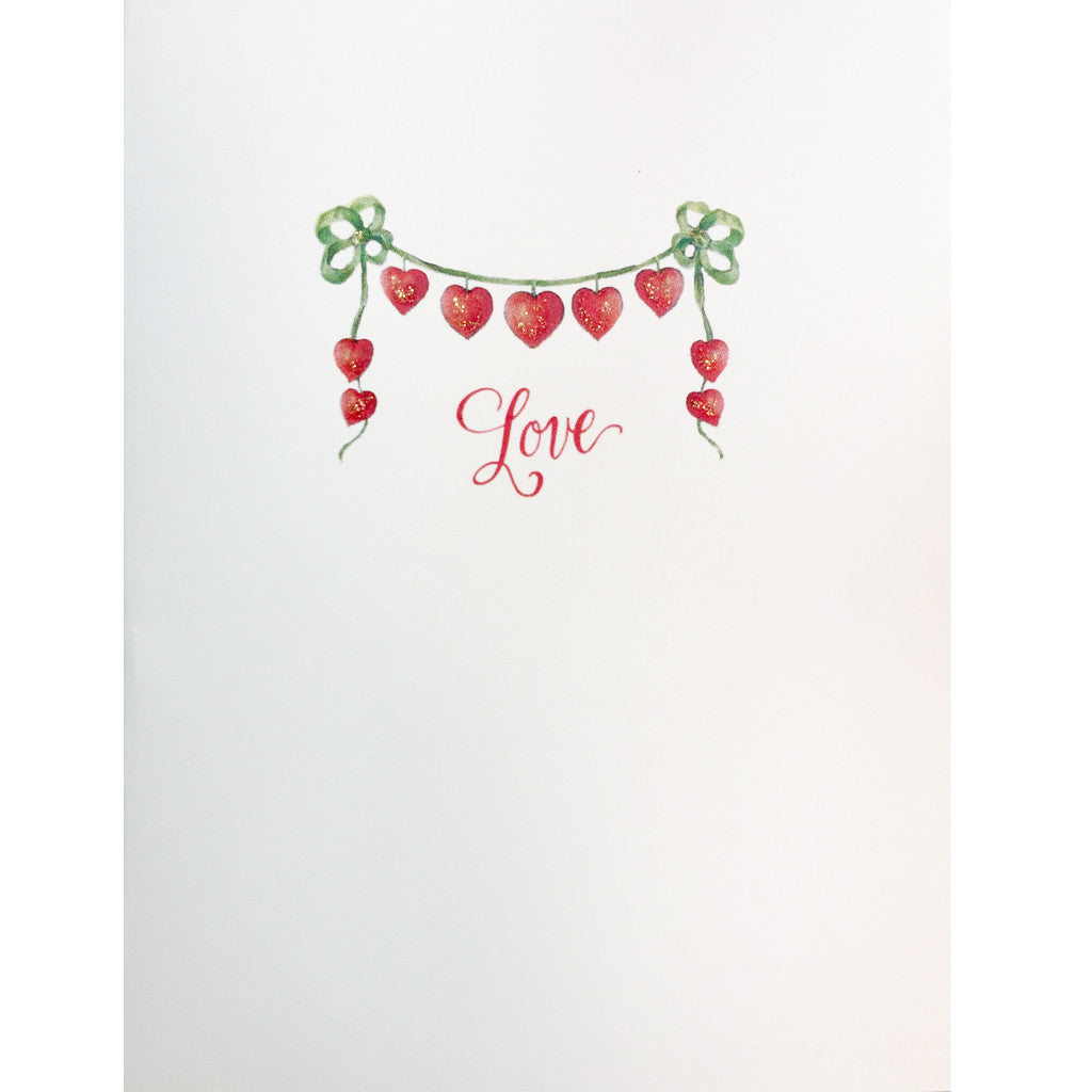 Heart Ribbons Love Card