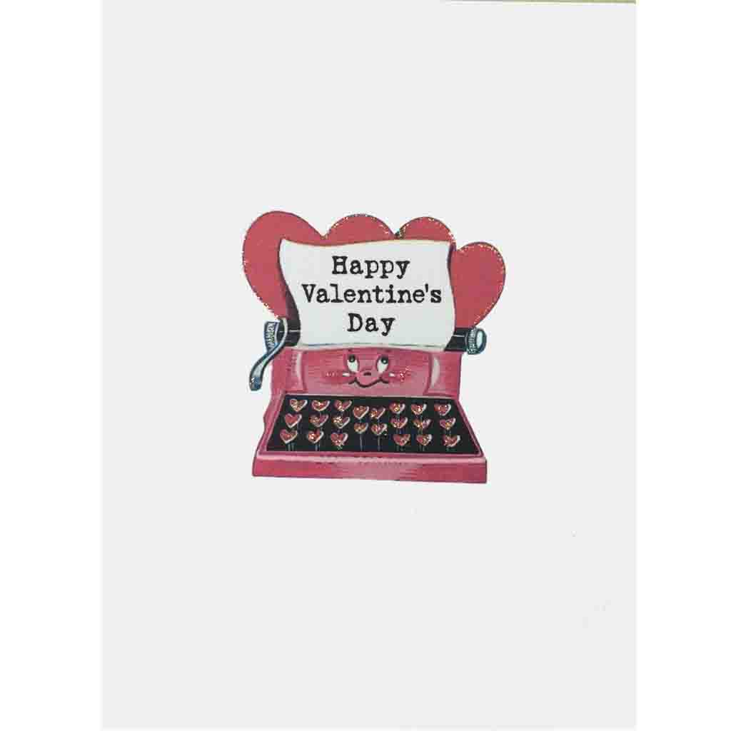 Valentine's Typewriter Card