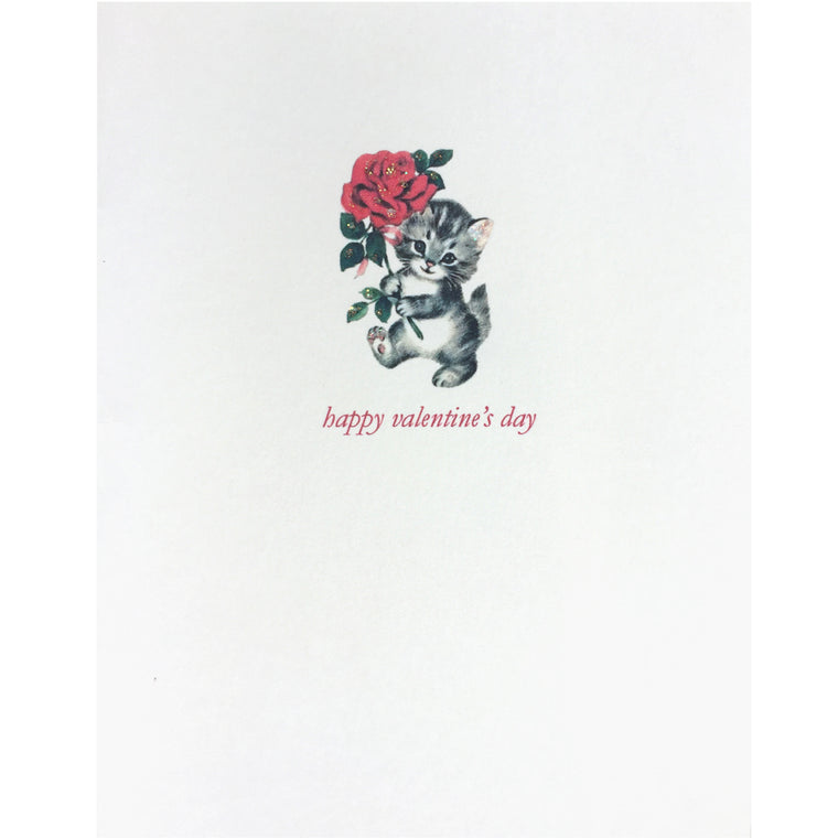 Kitty Rose Valentine Card