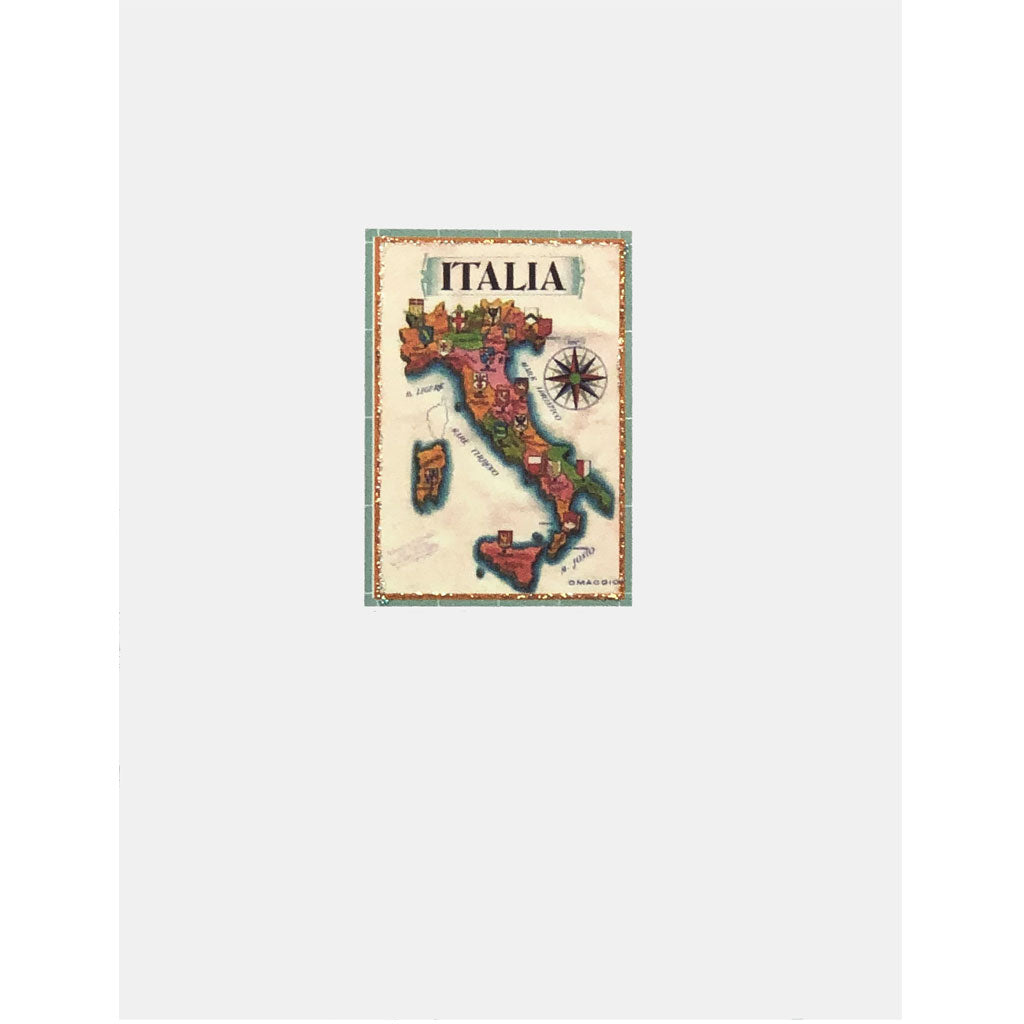 Italia Map Card