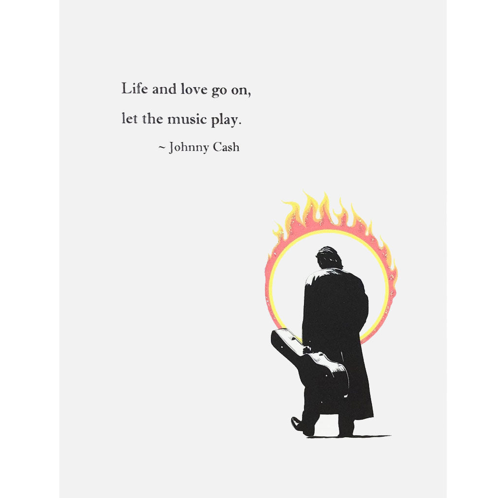 Johnny Cash Quote Card