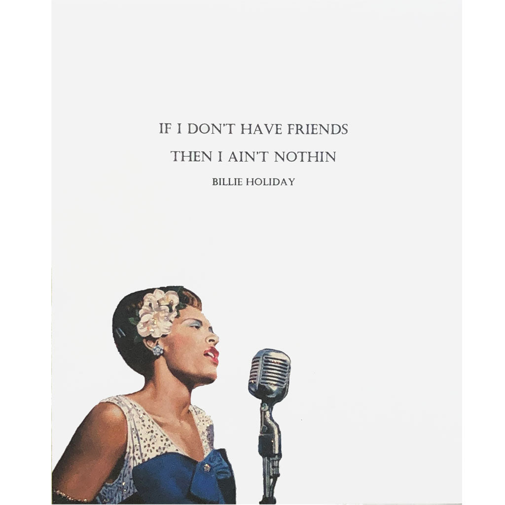 Billie Holiday Quote Card