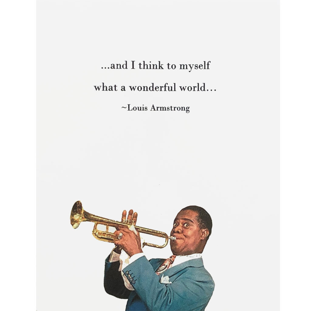 Music is Life Itself Louis Armstrong Inspirational Quote 