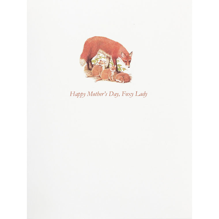 Greeting Card Foxy Lady Mother's Day - Lumia Designs