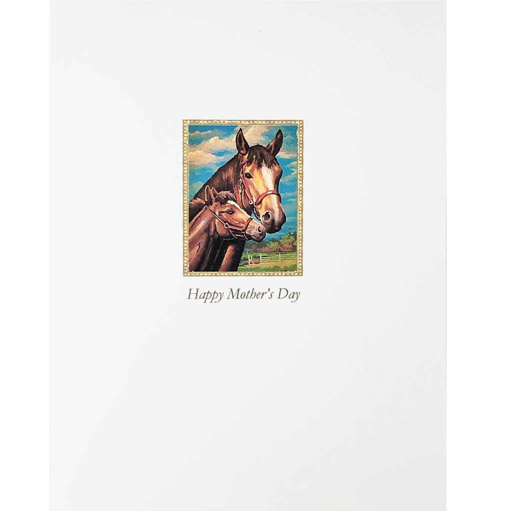 Mare & Foal Mother's Day Card