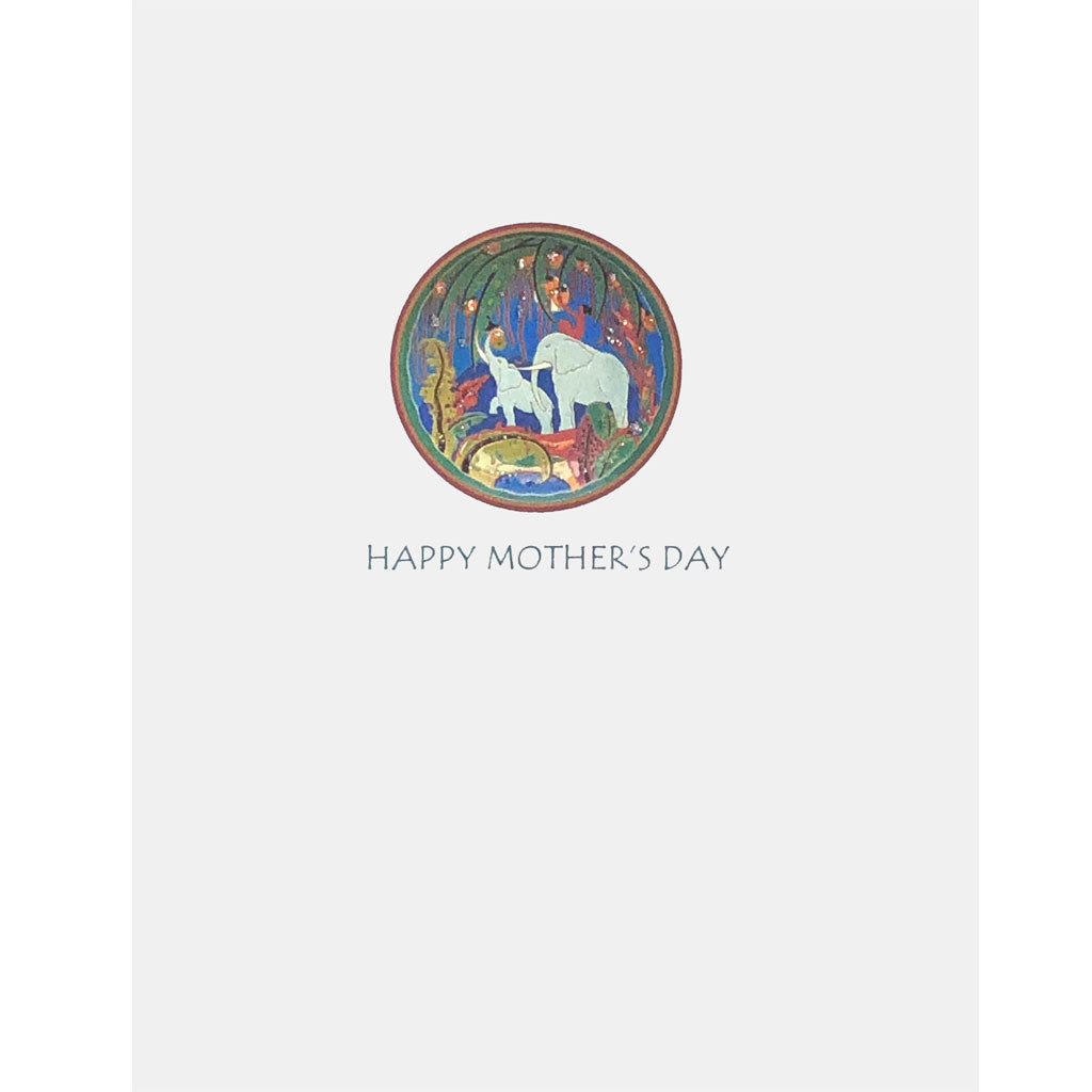 Elephant Scene Mother's Day Card