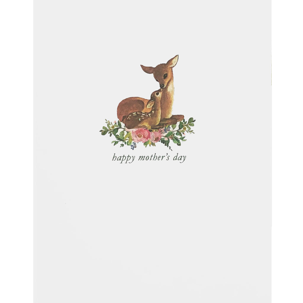 Fawn & Doe Mothers Day Card