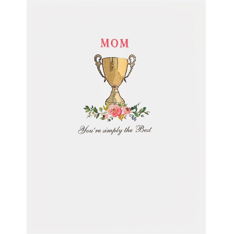 Trophy Best Mom Card