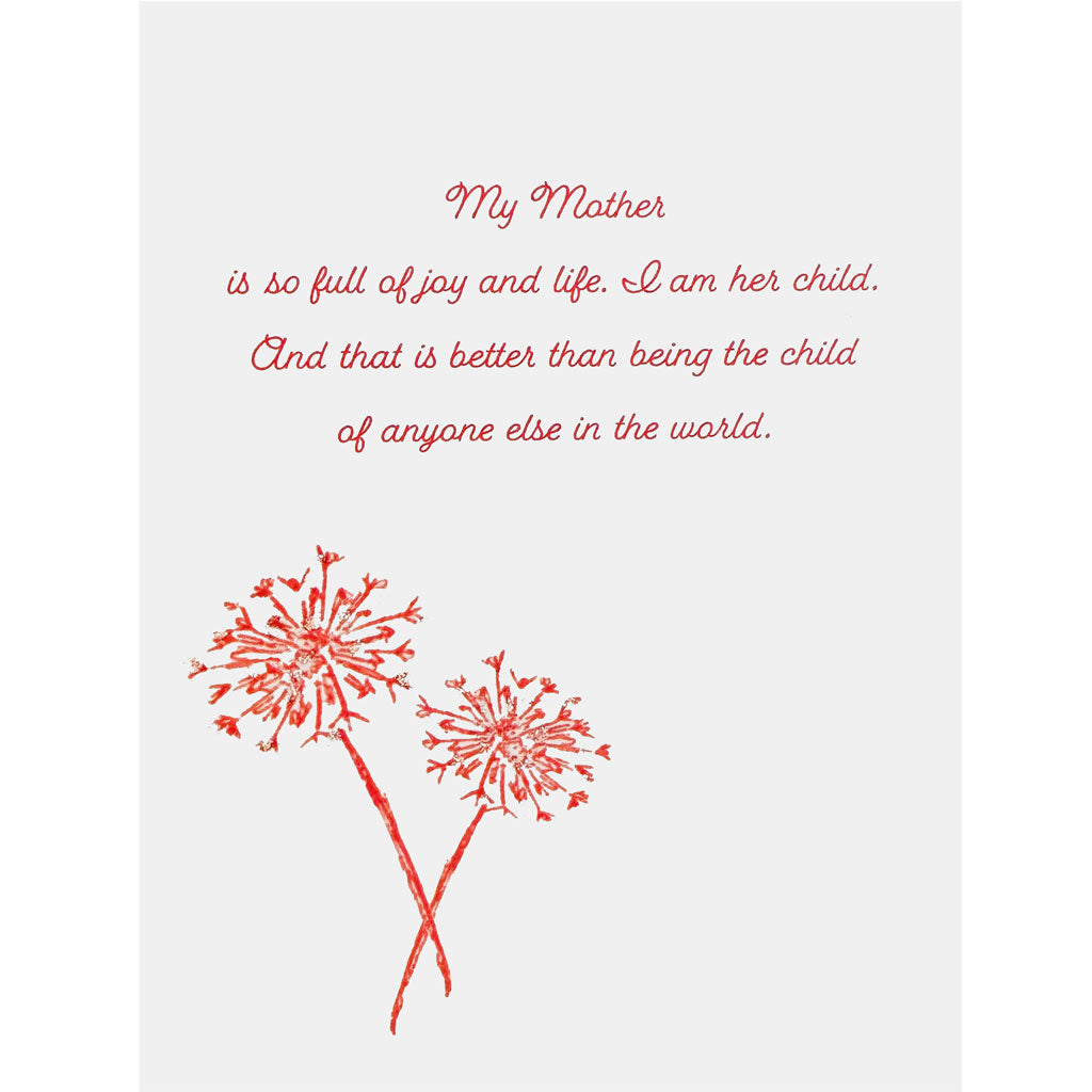 Dandelion Mother's Day Card