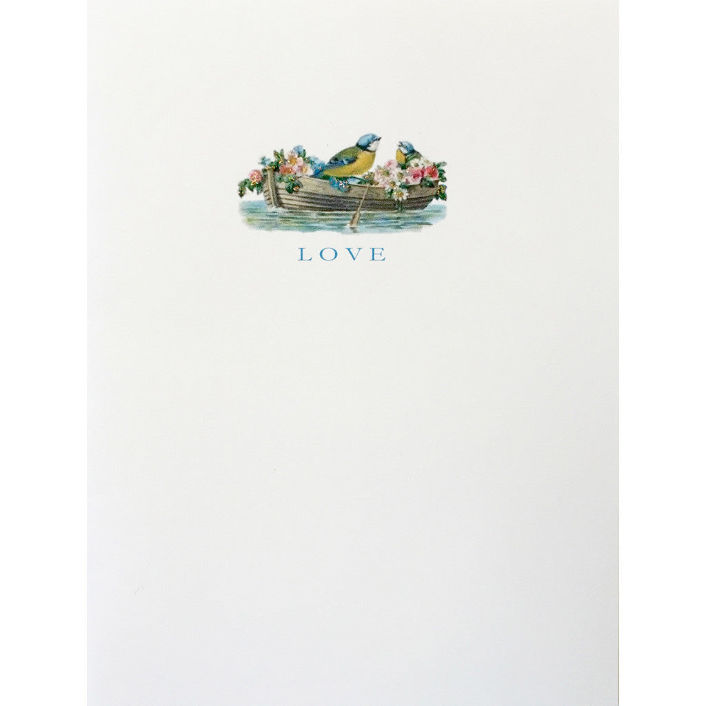 Greeting Card CR-04W Love Birds - Lumia Designs