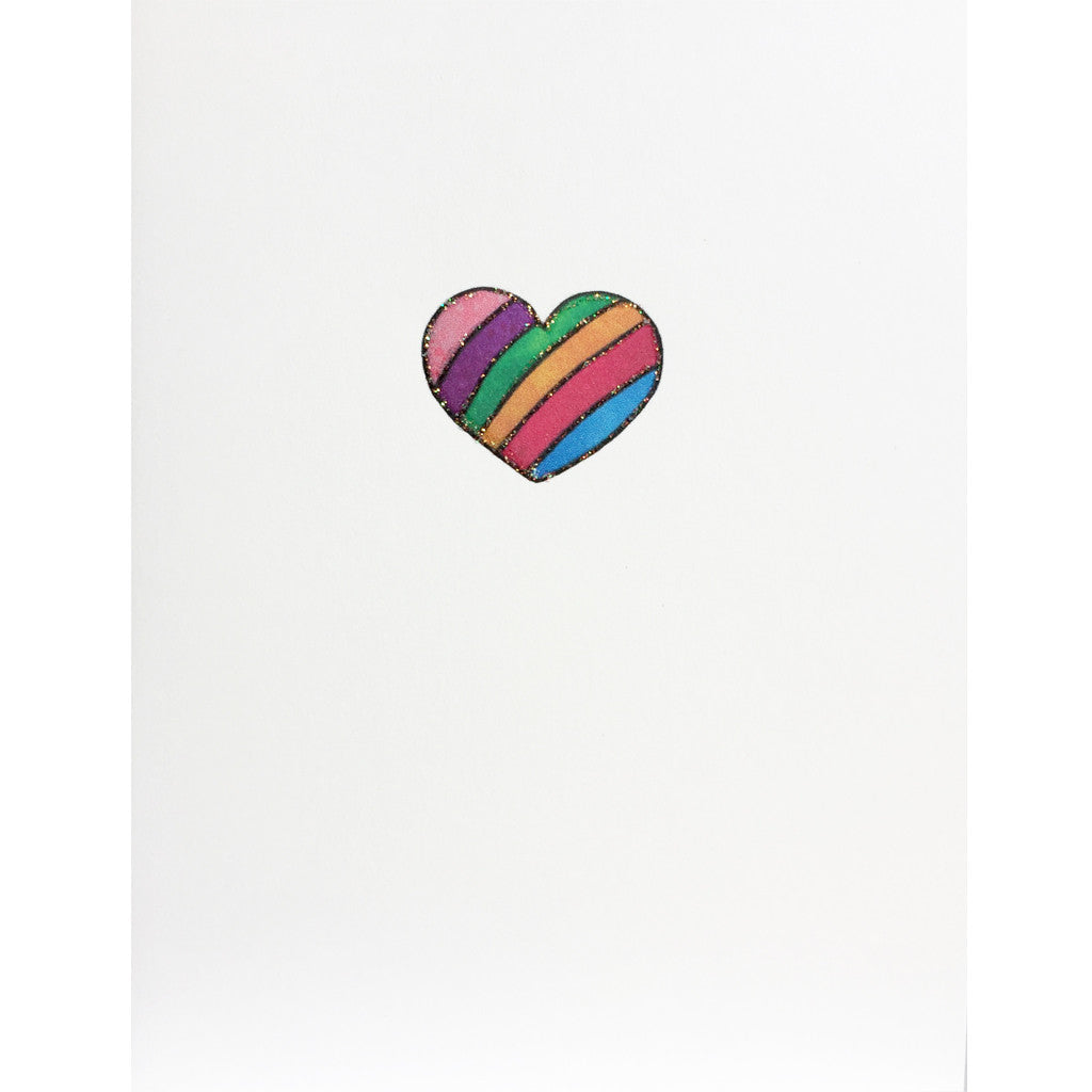 Rainbow Heart Card