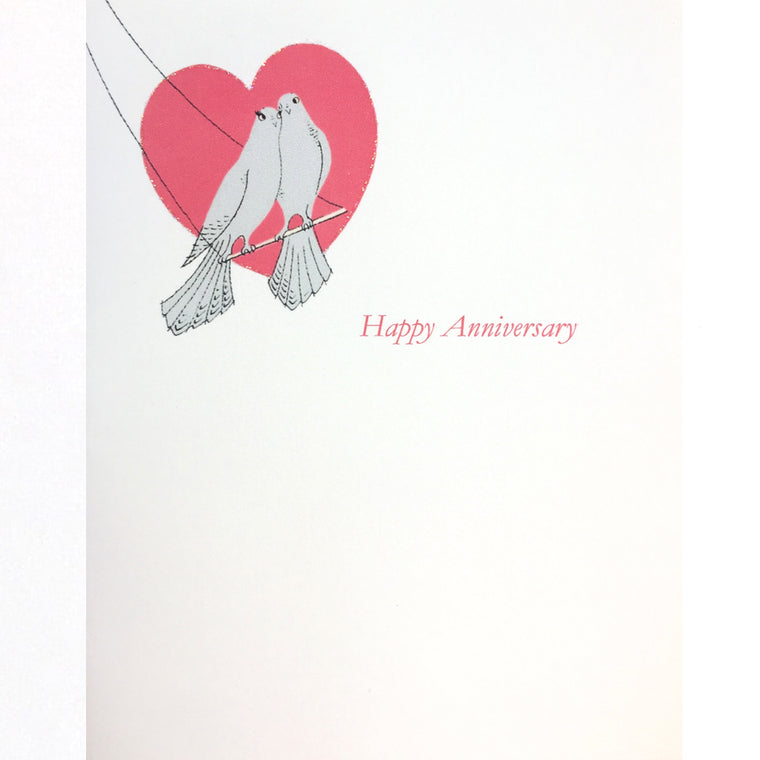 Doves Heart Anniversary Card