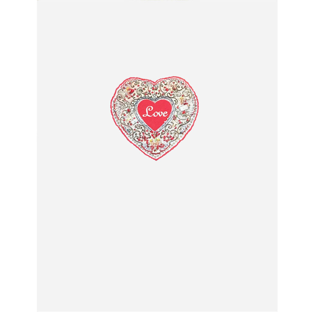 Love Heart With Filigree Card