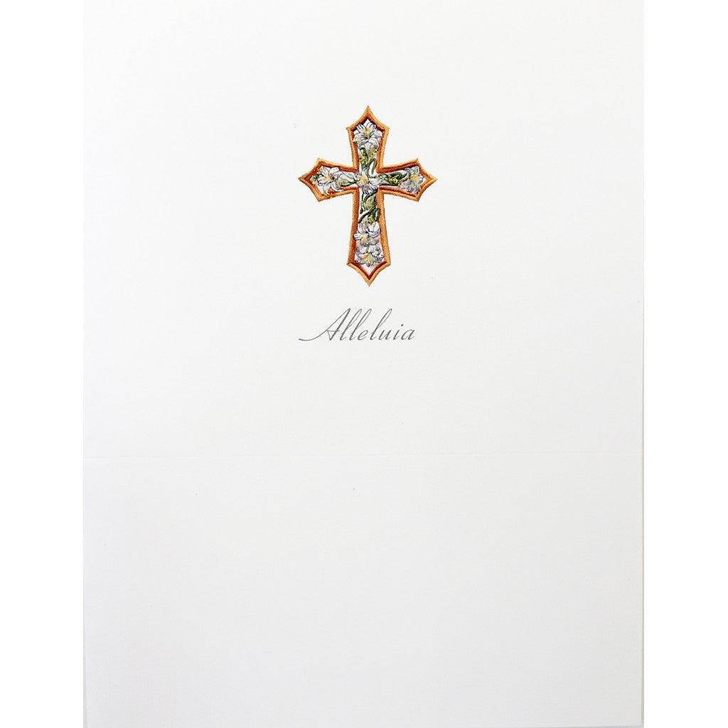 Greeting Card Alleluia Cross - Lumia Designs