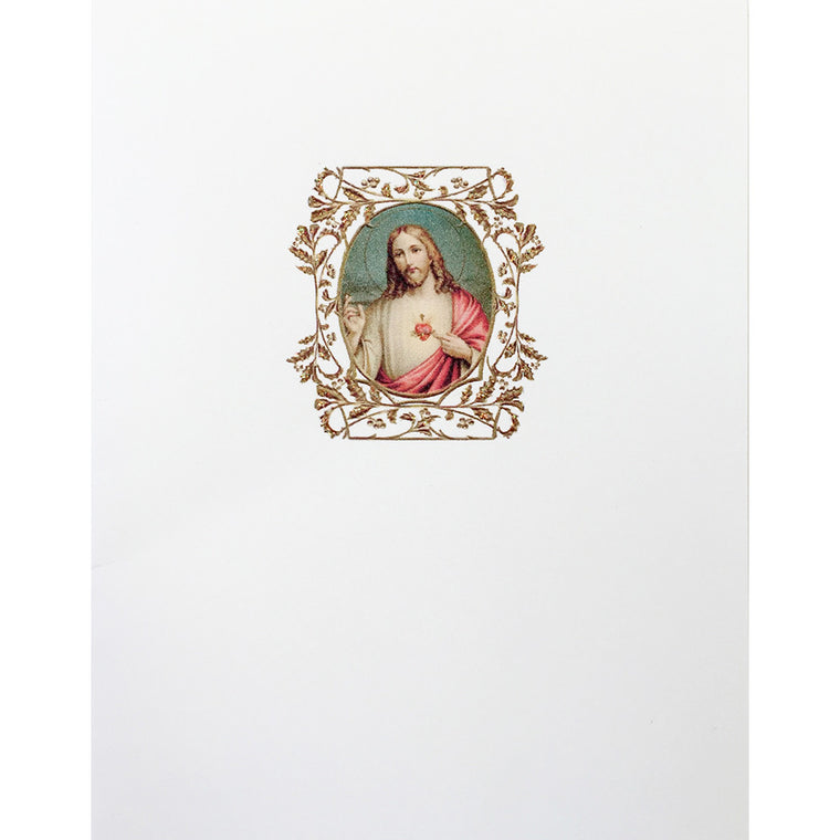 Greeting Card Jesus Sacred Heart - Lumia Designs