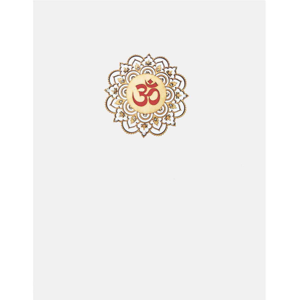 Om Mandala greeting card Lumia Designs