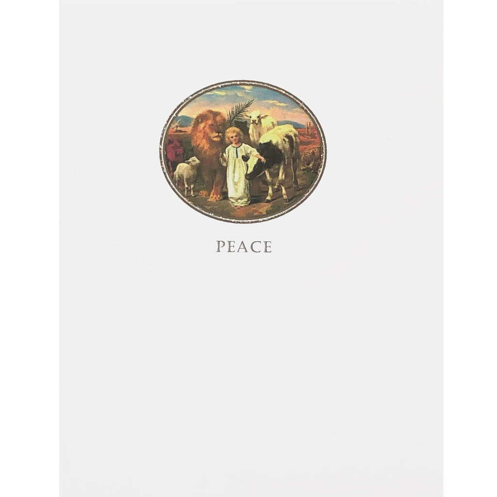 Jesus With Animals Card