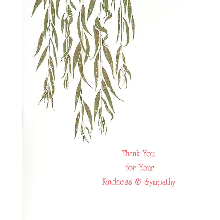 Greeting Card Willow Sympathy Thanks - Lumia Designs