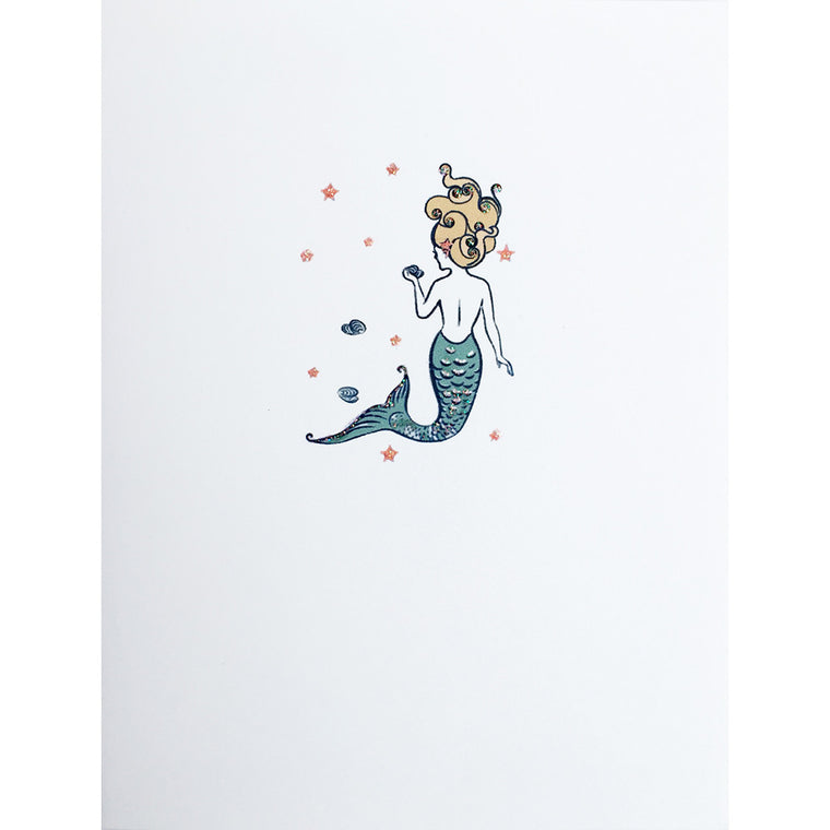 Greeting Card Star Mermaid - Lumia Designs
